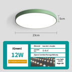Green round 23cm 12W / Tricolor light