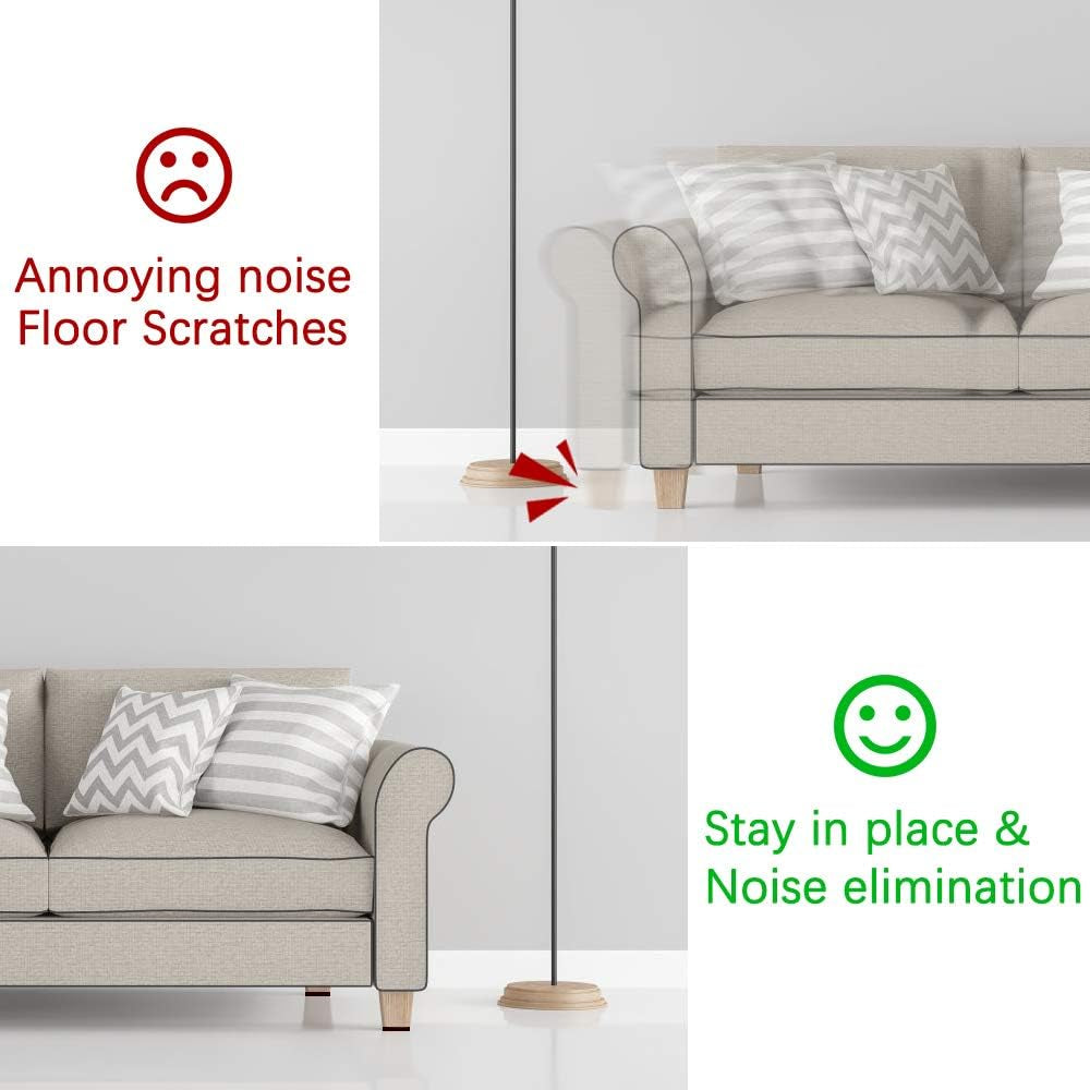 Non Slip Furniture Pads -12Pcs 4" Furniture Grippers Hardwood Floors, Non Skid for Furniture Legs,Self Adhesive Rubber Feet, anti Slide Furniture Floors Protectors for Keep Couch Stoppers